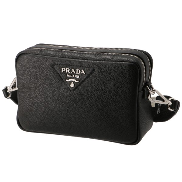 1bh0823om2dkv002 1 Prada Logo Strap Shoulder Bag Crossbody Black Nero