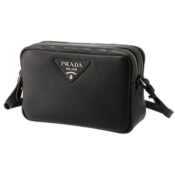 1bh0823om2dkv002 6 Prada Logo Strap Shoulder Bag Crossbody Black Nero