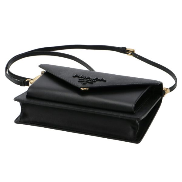 1bp020ooo2eep002 3 Prada Monochrome Mini Shoulder Bag Black