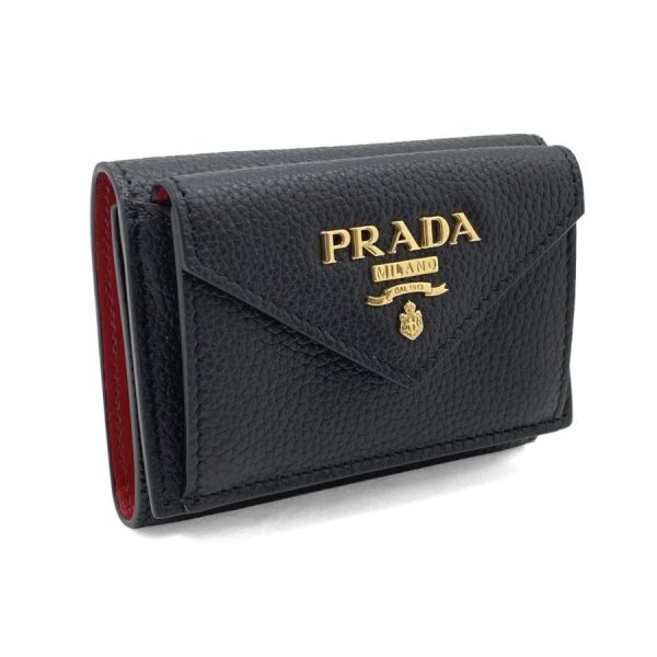 1mh021 2bg5 f0lj4 01 Prada Wallet Leather Red Black