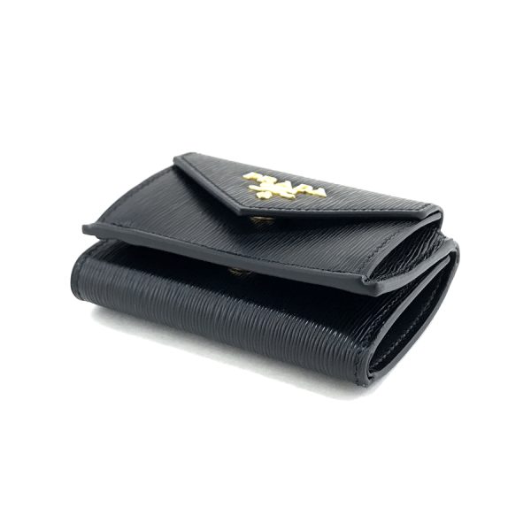 1mh021 2ezz f0002 03 Prada Wallet Leather Black