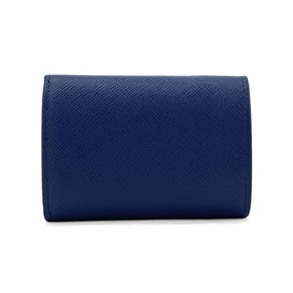 1mh021 qwa f0016 02 Prada Wallet Leather Blue