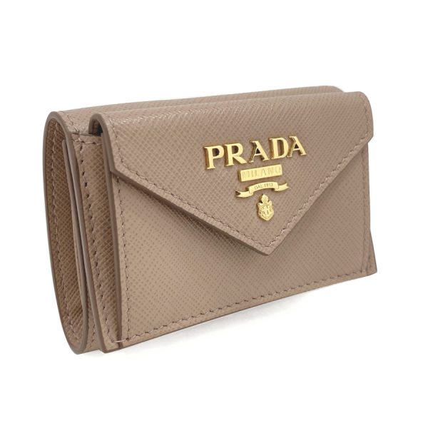 1mh021 qwa f0236 02 Prada Wallet Leather Pink