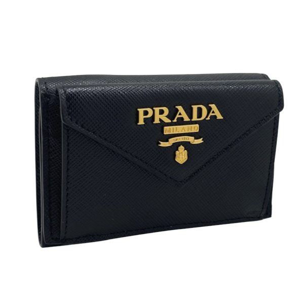 1mh021qwaf0002 1 Prada Wallet Leather Black