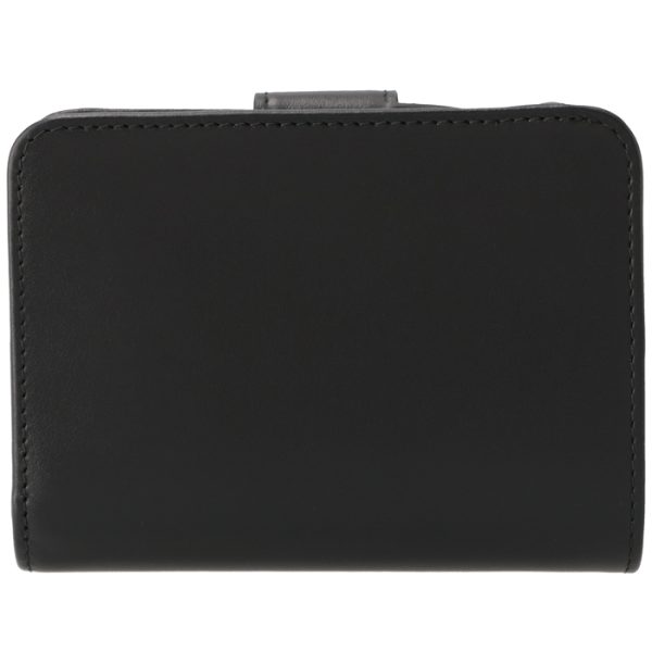 1ml0182cnp 2 Prada Tab Compact Bifold Wallet Black