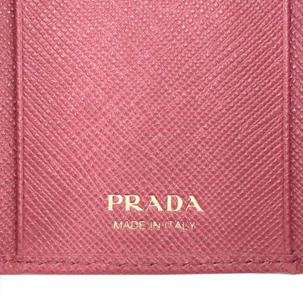 1pg222 qwa f505 08 Prada 6 Rows Saffiano Leather Key Case Peonia