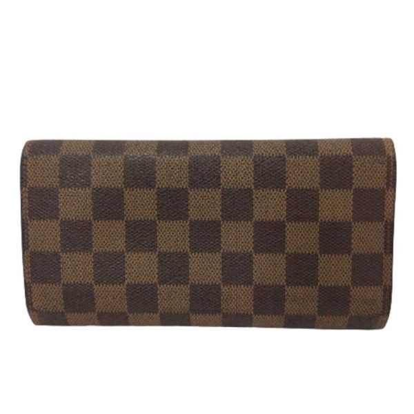 2 2 Louis Vuitton Tresor Tri fold Long Wallet Brown