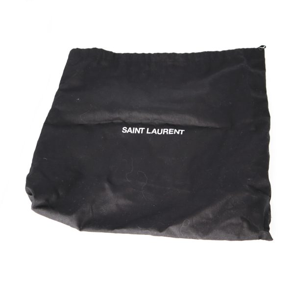 20 Saint Laurent Baby Cabas 2way Bag Leather Black