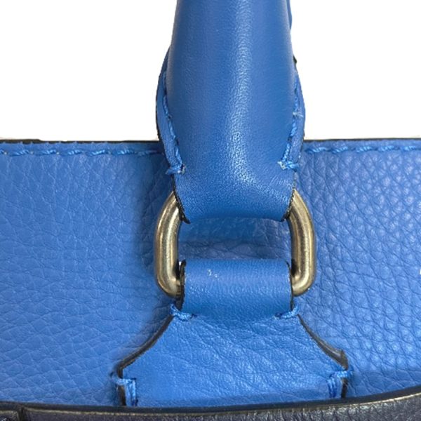 20 20220924 Burberry Leather Handbag Blue