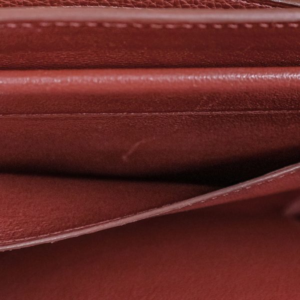 200005548019 15 Hermes Cabana Togo Leather Tote Bag Rouge Ash Red