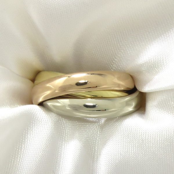 2000056257800124 1 Cartier Trinity Ring Three color Gold