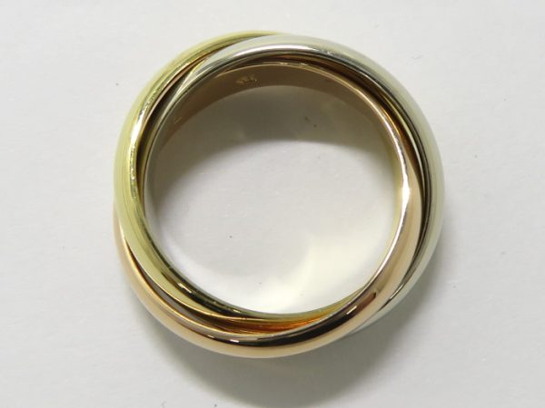 2000056257800124 3 Cartier Trinity Ring Three color Gold