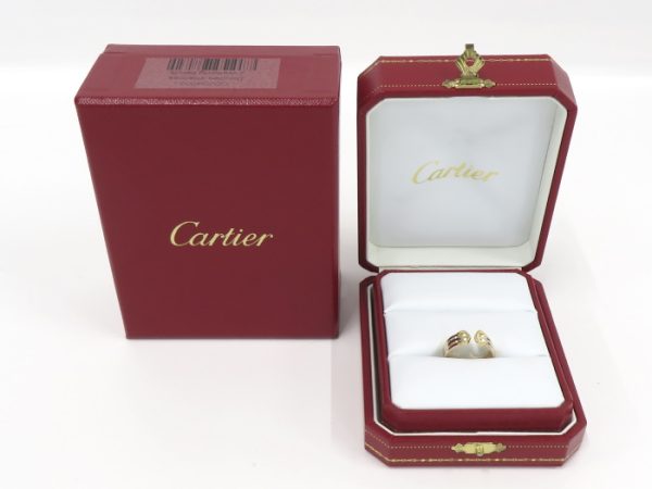 2000061258200043 10 Cartier C Ring Three color Gold