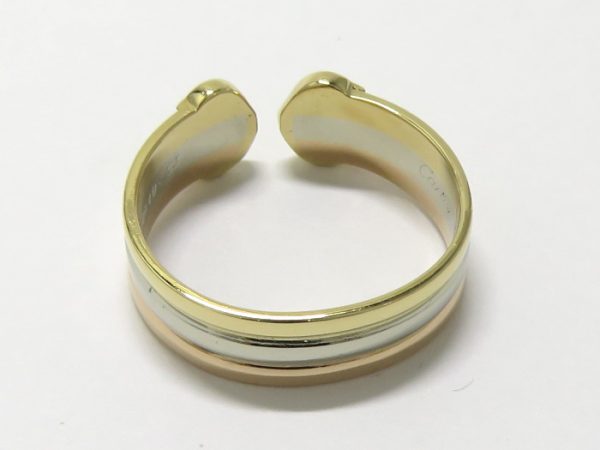 2000061258200043 8 Cartier C Ring Three color Gold