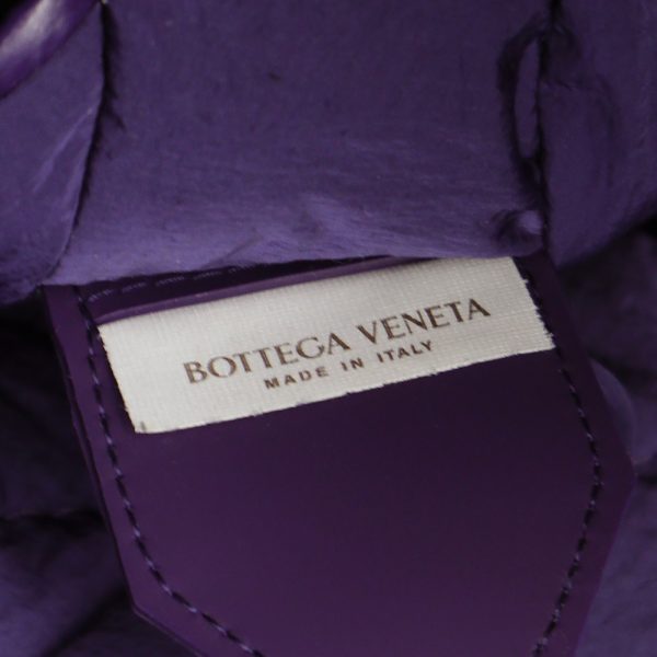 200006478019 10 Bottega Veneta Maxi Intreciatto Casette Calfskin Leather Tote Bag Purple Silver