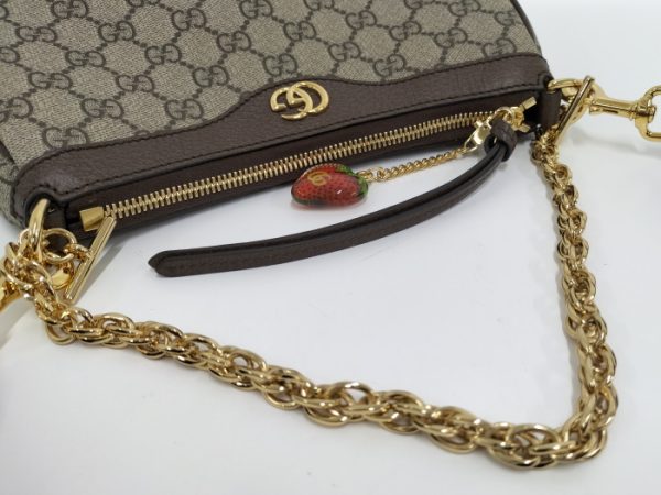 2000087252000487 6 Gucci Ophidia Small GG Supreme Canvas Shoulder Bag Beige Brown