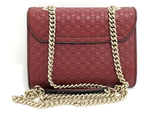 oppo 256 Gucci Emily Medium Micro Guccissima Leather Shoulder Bag Red