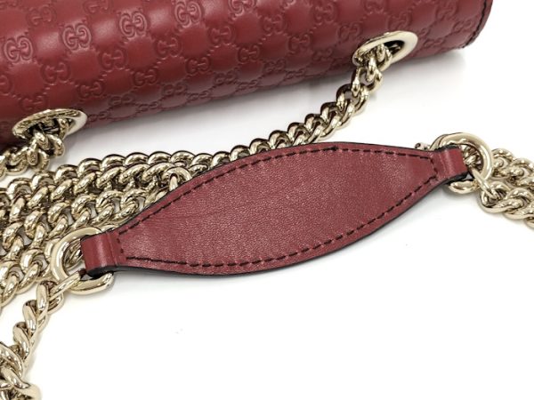 oppo 256 Gucci Emily Medium Micro Guccissima Leather Shoulder Bag Red