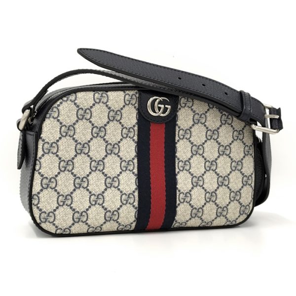 oppo 256 GUCCI Ophidia Shoulder Bag GG Supreme PVC Navy