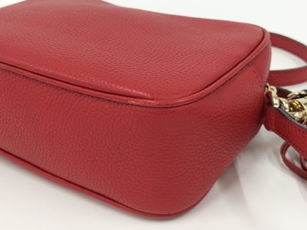 2000087252000603 4 GUCCI Soho Shoulder Bag Interlocking G Leather Red