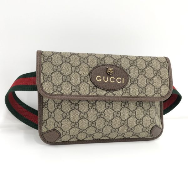 2000087252000605 1 GUCCI Neo Vintage Body Bag Sherry Line GG Supreme Brown