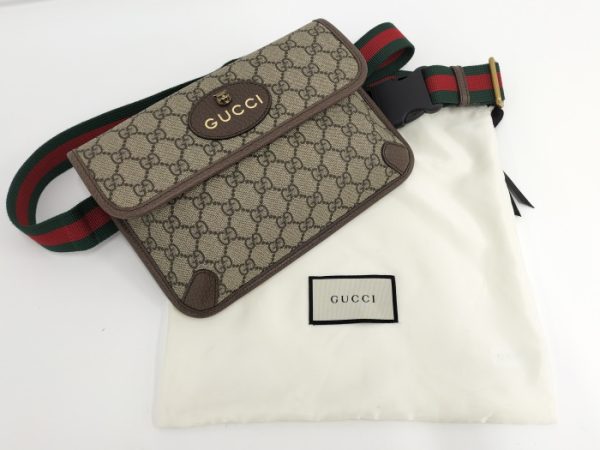 2000087252000605 10 GUCCI Neo Vintage Body Bag Sherry Line GG Supreme Brown