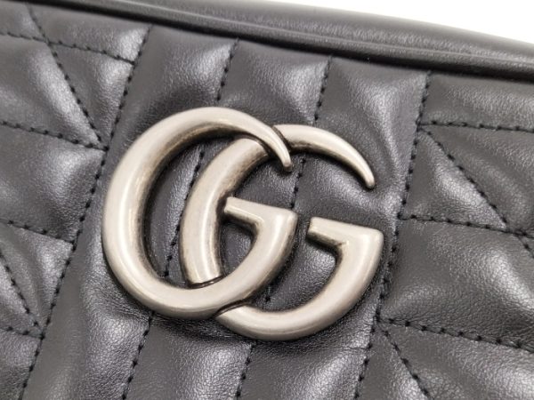 2000087252000631 6 Gucci GG Marmont Chain Shoulder Bag Black