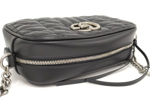 2000087252000631 8 Gucci GG Marmont Chain Shoulder Bag Black