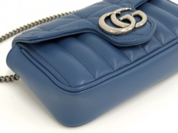 2000087257800395 4 GUCCI Shoulder Bag Super Mini Bag Leather Blue