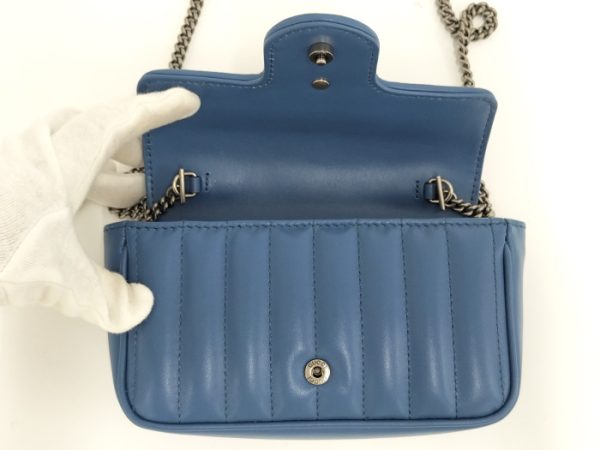 2000087257800395 8 GUCCI Shoulder Bag Super Mini Bag Leather Blue