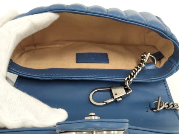 2000087257800395 9 GUCCI Shoulder Bag Super Mini Bag Leather Blue