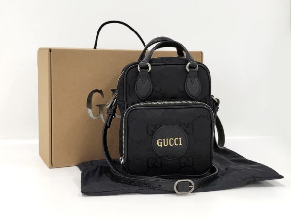 oplus 256 GUCCI Off the Grid 2 Way Shoulder Bag GG Canvas Black