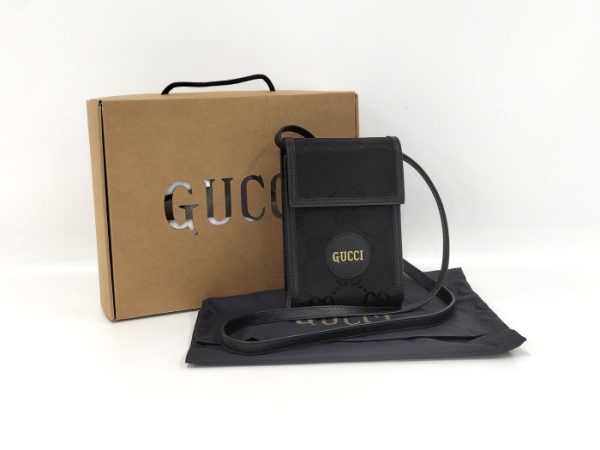 oplus 256 Gucci Off the Grid Mini Canvas Shoulder Bag Black