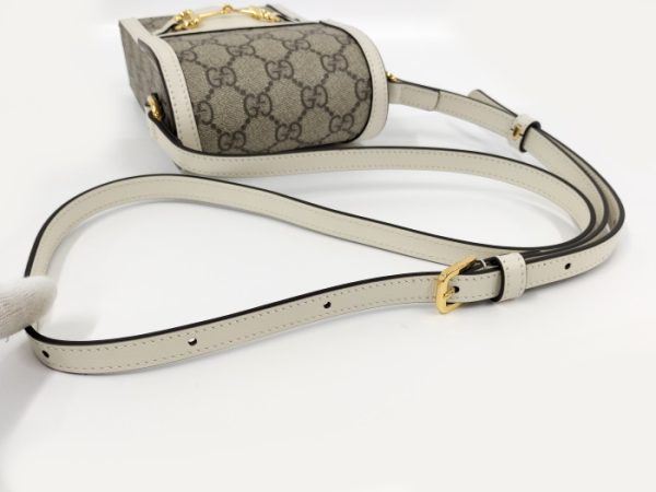 2000087257800463 5 GUCCI Mini Shoulder Bag Horsebit GG Supreme PVC Beige