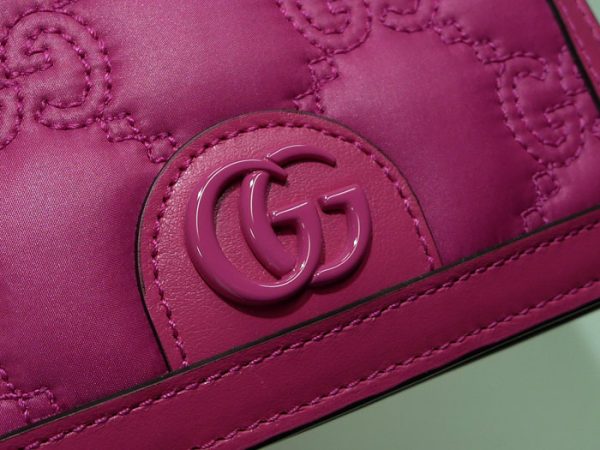 2000087257800487 6 Gucci Nylon Quilted Leather 2WAY Mini Shoulder Bag Pink