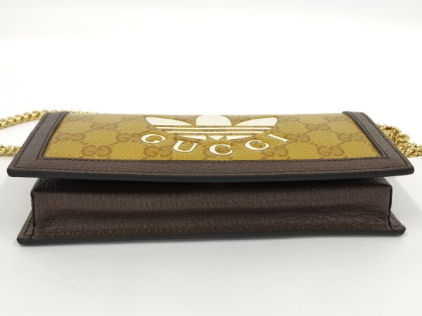 oppo 256 GUCCI x ADIDAS Shoulder Bag PVC Coating Brown