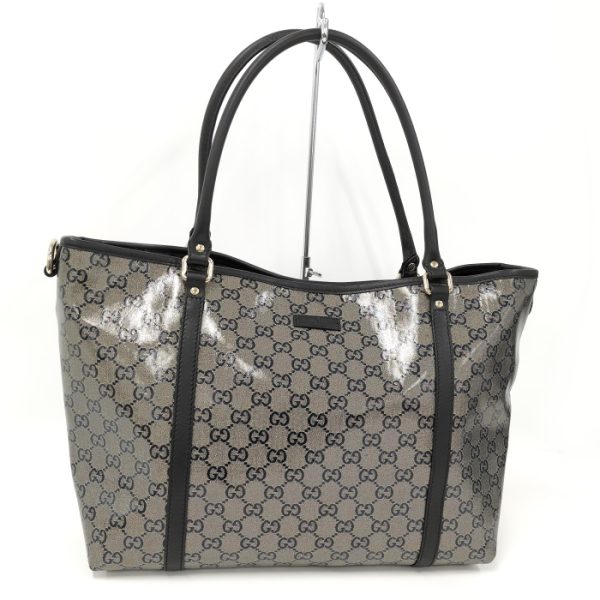 oplus 256 Gucci Tote Bag Shoulder Bag GG Crystal Black