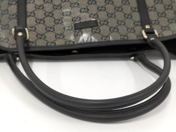 oplus 256 Gucci Tote Bag Shoulder Bag GG Crystal Black