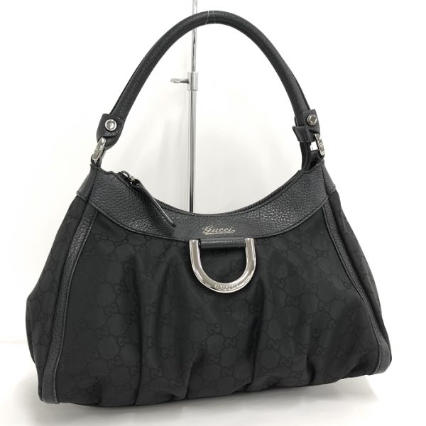 oppo 256 Gucci Abby Shoulder Bag Nylon Black