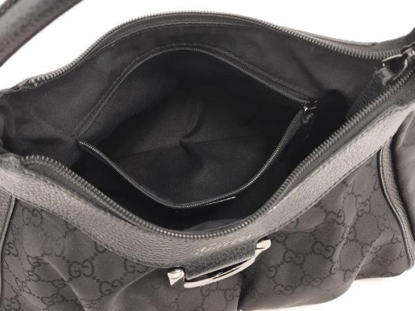 oppo 256 Gucci Abby Shoulder Bag Nylon Black