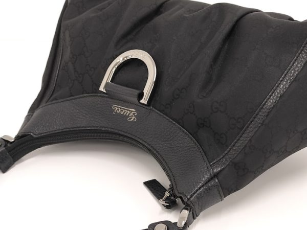 oppo 256 Gucci Abby Shoulder Bag Nylon Black