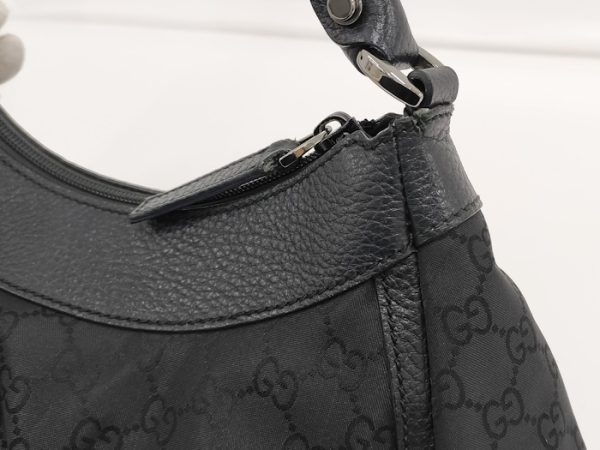 oppo 256 Gucci Abby Shoulder Bag Nylon Black