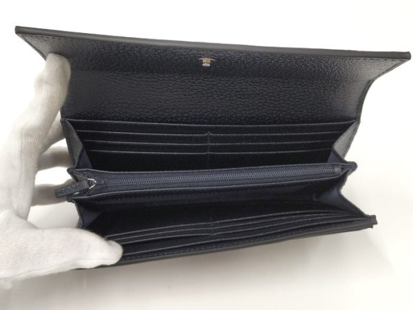 oplus 256 Gucci Ophidia Large GG Supreme Canvas Wallet Navy