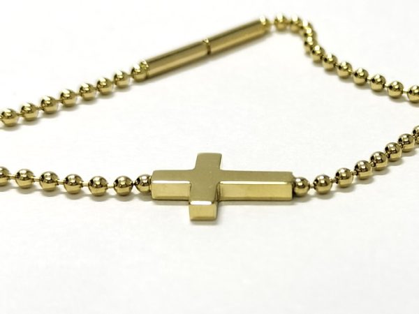 oppo 256 Gucci Cross Bracelet Yellow Gold