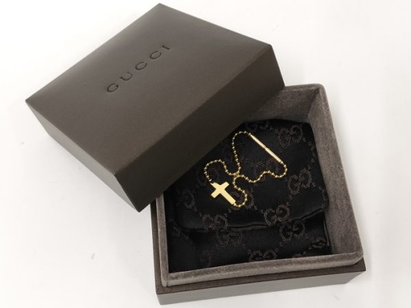 oppo 256 Gucci Cross Bracelet Yellow Gold