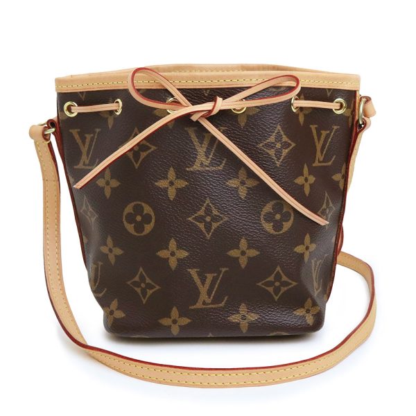 200009585019 Louis Vuitton Nano Noe Monogram Tanned Leather Shoulder Bag Brown