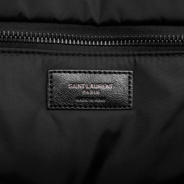 200011213019 8 Saint Laurent Nylon Puffer Tote Bag Black