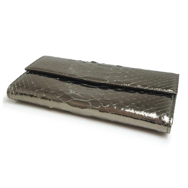 200013953019 8 Christian Dior Chain Wallet Python Metallic Silver