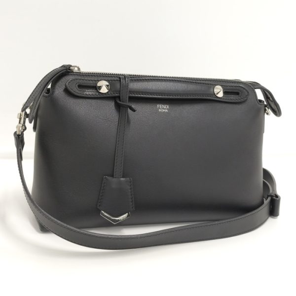 oplus 256 FENDI By the Way 2WAY Shoulder Bag Leather Black