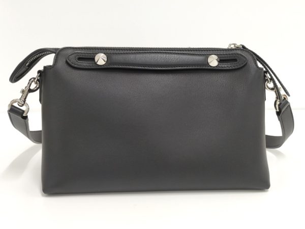 oplus 256 FENDI By the Way 2WAY Shoulder Bag Leather Black